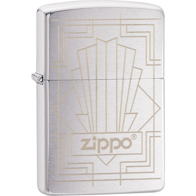 Zippo Classic 49206 — зажигалка Brushed Chrome