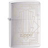 Zippo Classic 49206 — зажигалка Brushed Chrome
