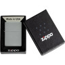 Зажигалка ZIPPO CLASSIC FLAT GREY 49452
